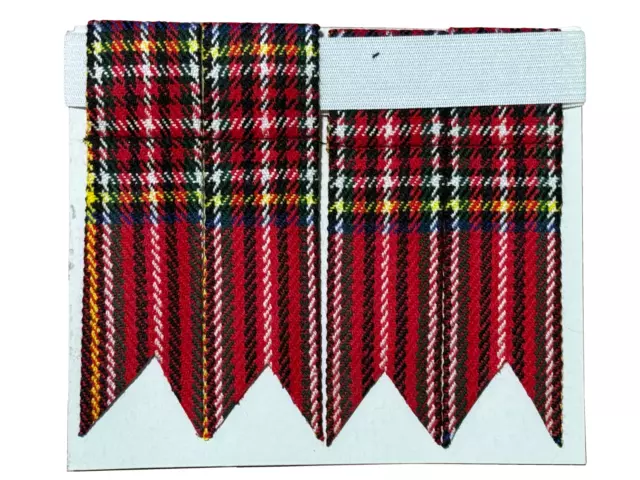 Scottish Kilt Hose / Sock Flashes - Royal Stewart