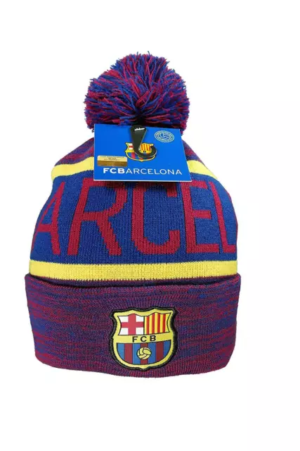 FC Barcelona Authentic Official Football Men's Soccer Beanie - 01-4