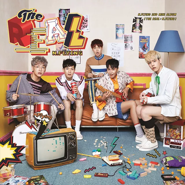 N.FLYING [THE REAL:N.FLYING] 2nd Mini Album CD+Photo Book+2p Card K-POP  SEALED