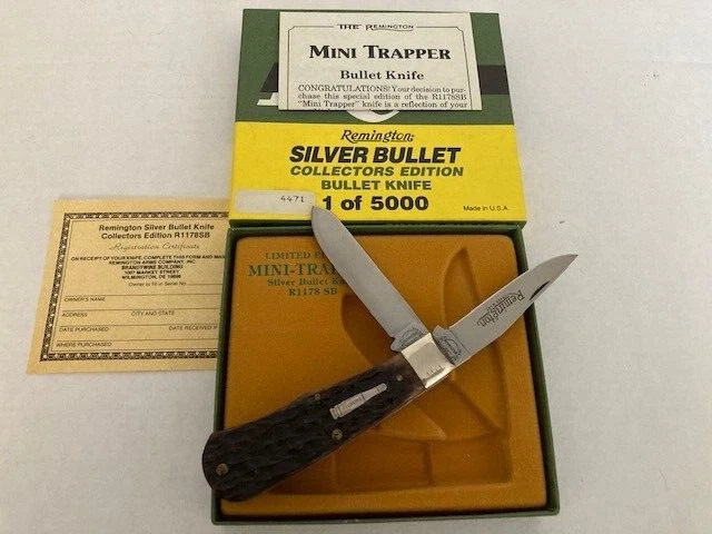 Remington  R1178SB Sterling Silver Bullet Knife. Made in 1991. #4471 of 5000