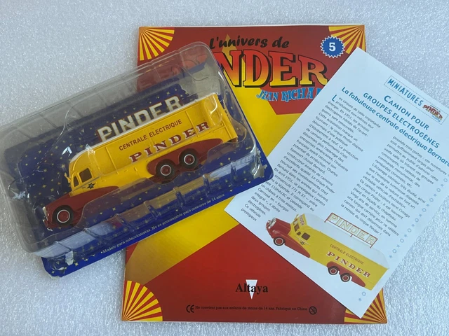 Camion Miniature Altaya 1/64 - Renault 4220 Du Cirque Pinder - Rouge Et Jaune - Zamak - Occasion