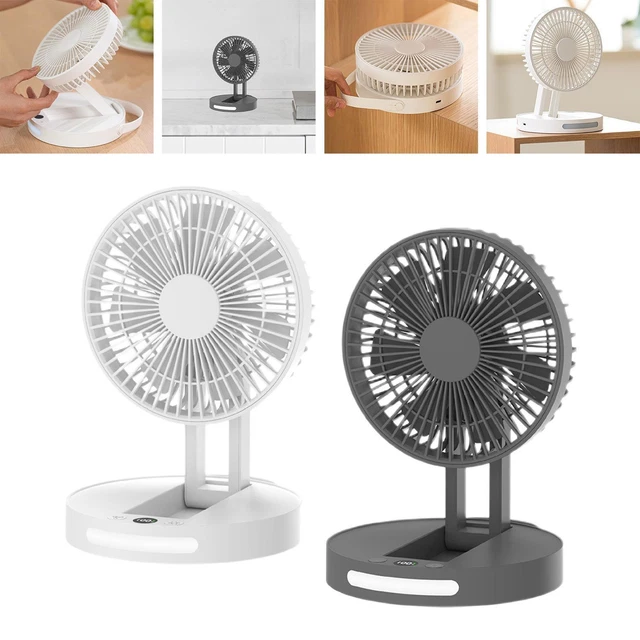 Ventilatore Da Scrivania Pieghevole Da 99 Cm, 7200mAh 4 Velocità E Altezza Regolabile, Ventilatore Da Terra E Tavolo Portatile, Ventilatore Da Tavolo Silenzioso Ricaricabile Per Ufficio, Casa (B