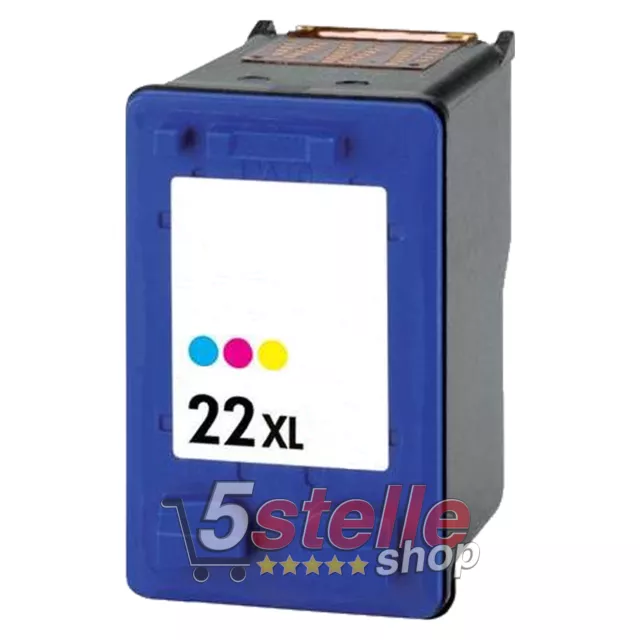 Cartuccia Colore 22Xl Per Hp Officejet 4315 4355 5605 5607 5610 5615 J3680 J5520