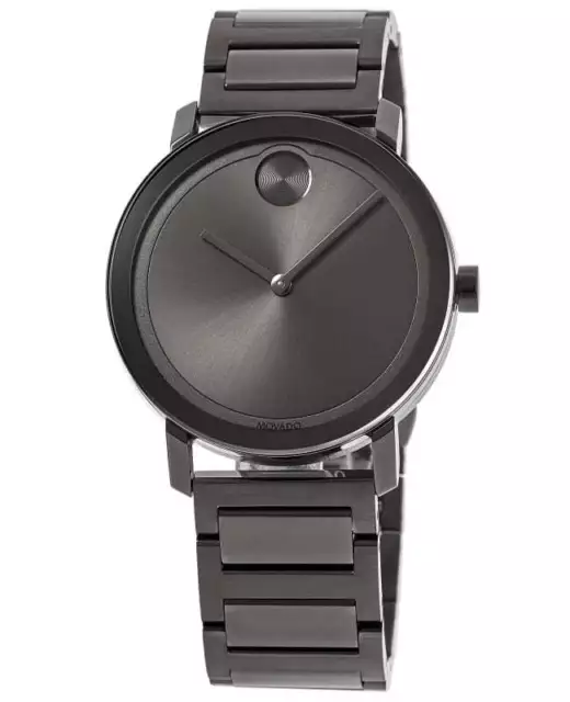 New Movado Bold Gunmetal Ion-plated Men's Watch 3600509
