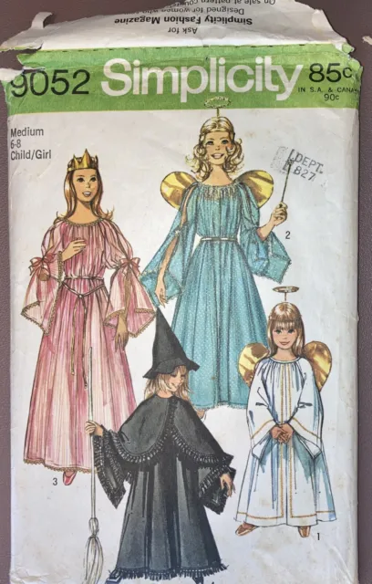 *Simplicity 9052; ©1970; Child's & Girl's Angel, Fairy, Witch & Princess Cost