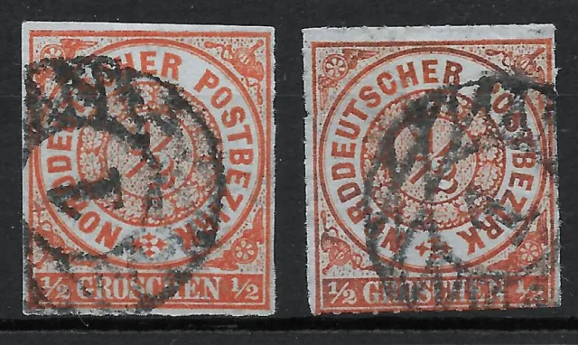 Sachsen 1868 : nachverwend. N1 auf NDP MiNr. 3 : SachsenStempel