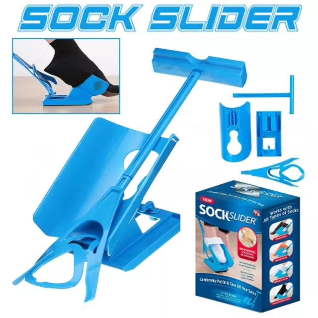 Sock Slider Stocking Aid Puller Assist Dress Socks Helper Pulling Easy On/Off AU