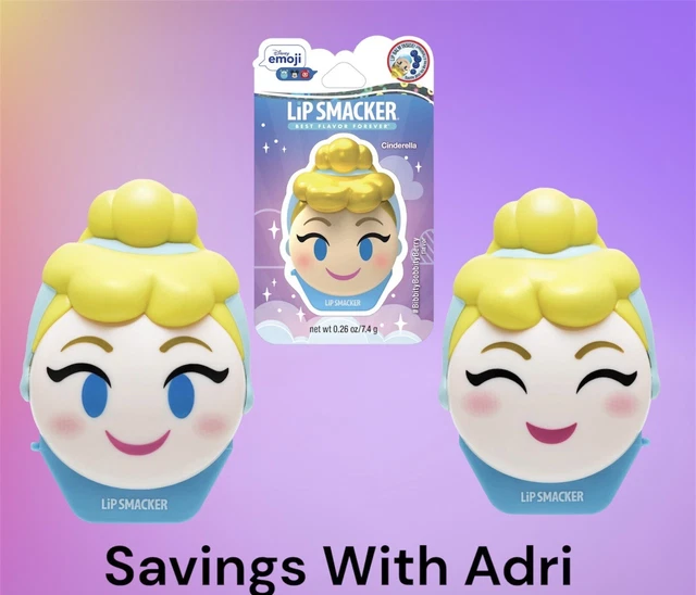 Lip Smacker Disney Cinderella Emoji Lip Balm Flavored, Bibbity Bobbity Berry