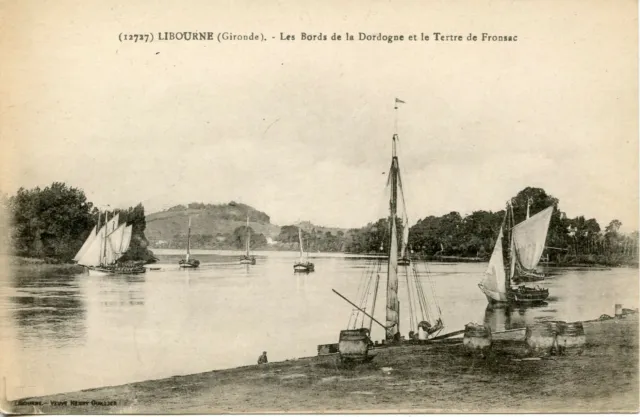 Carte Postale / Libourne Les Bords De La Dordogne Et Le Tertre De Fransac