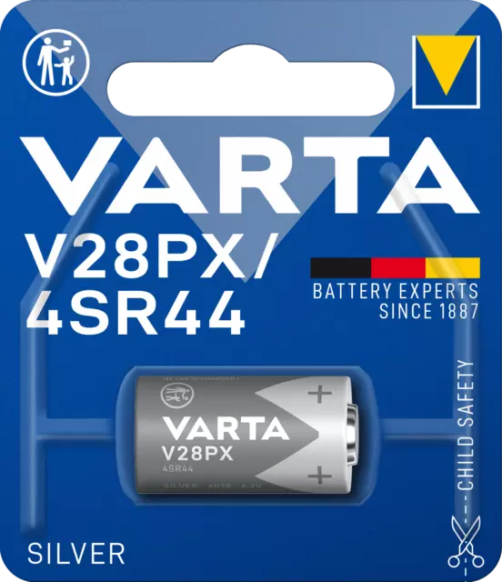 Varta V28PX/4SR44 Fotobatterie 6,2V Silberoxid (1er Blister)