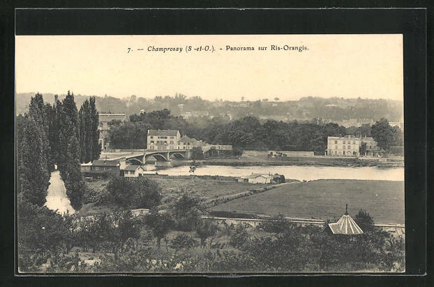 CPA Champrosay, general view of Ris-Orangis, general view