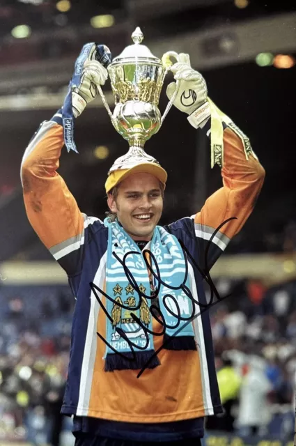 Nicky Weaver Hand Signed A4 Manchester City Photo + Coa 3