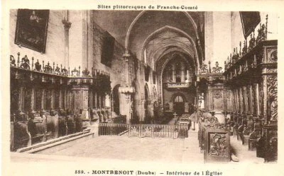 CPA 25 MONTBENOIT interieur de l'eglise