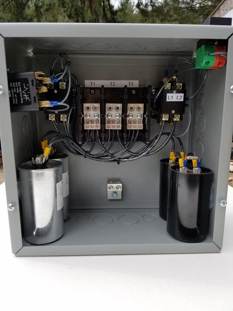 15hp Cnc Balanced 3 Phase Rotary Converter Panel 10 year warranty!