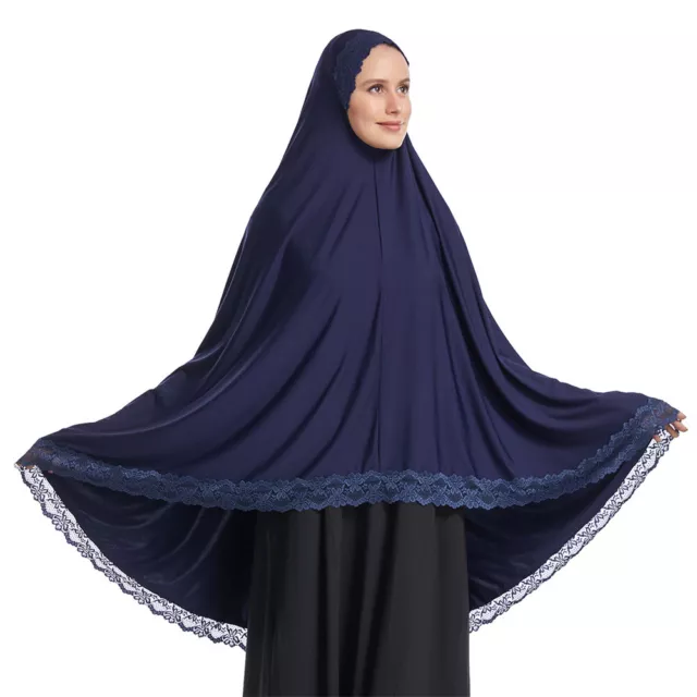 Khimar Ramadan Muslim Women Prayer Hijab Scarf Islamic Niqab Nikab Abayas Burqa