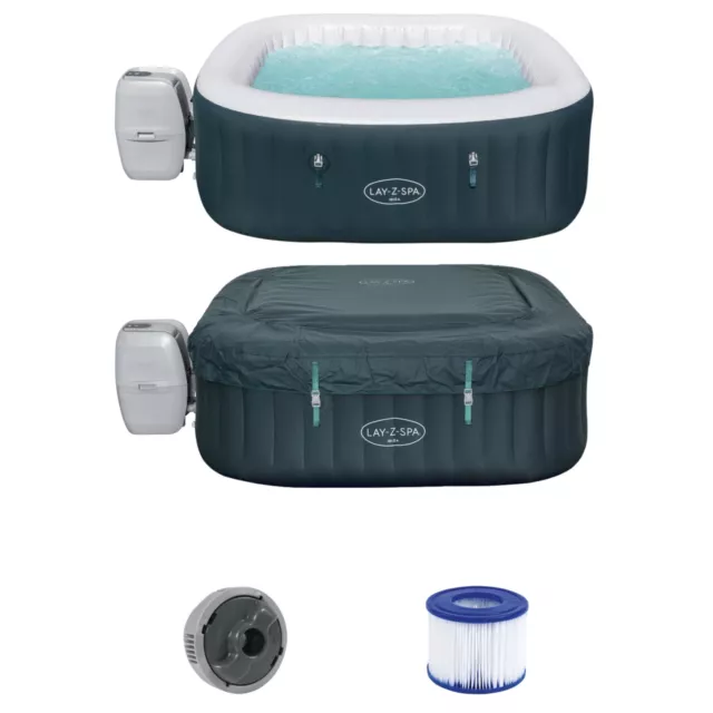 Bestway 60015 Whirlpool aufblasbar Lay-Z-Spa Ibiza AirJet Garten SPA Ø180x66cm