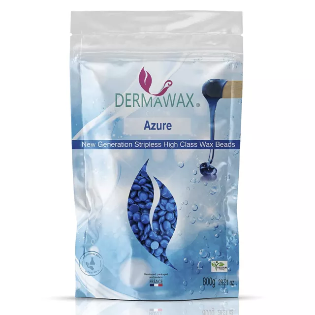 Dermawax Waxing Perlen Azur Wachsperlen Vegan Wachs zur Haarentfernung 800g