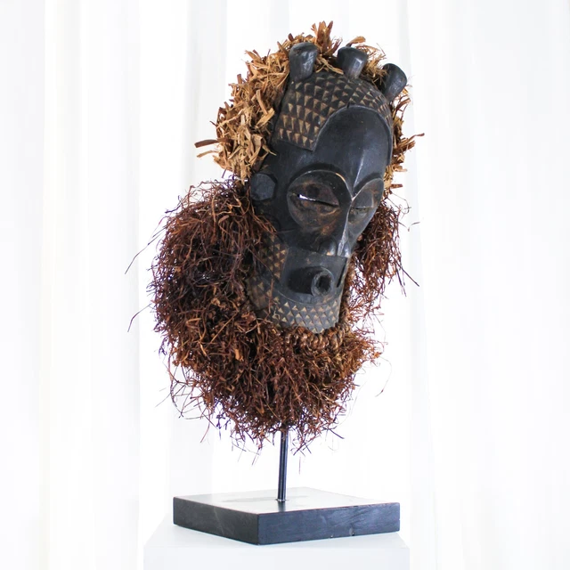 Vintage African Kuba Mask  / 20th Century