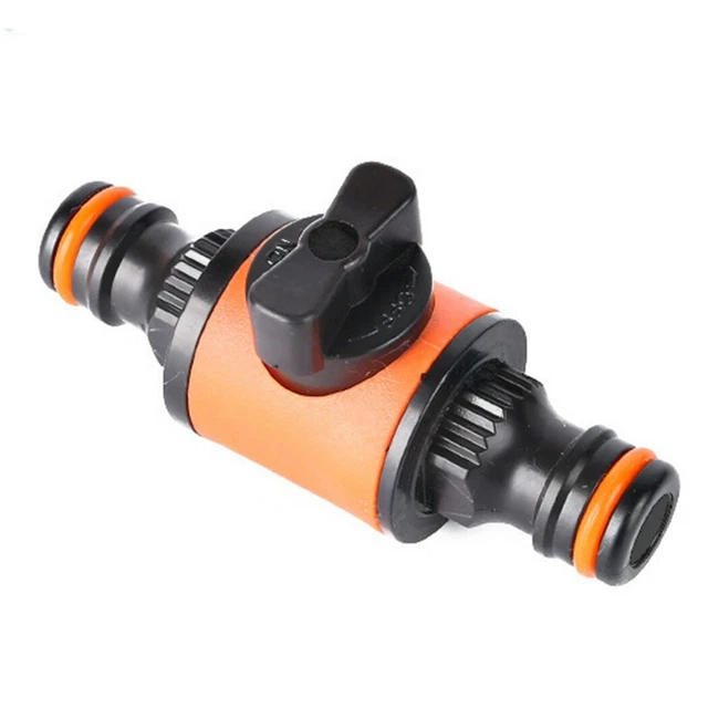 2pcs Schlauch Rohr Fitting-Connector Adapter Wasserhahn Shut-Off-Valve Garten 2