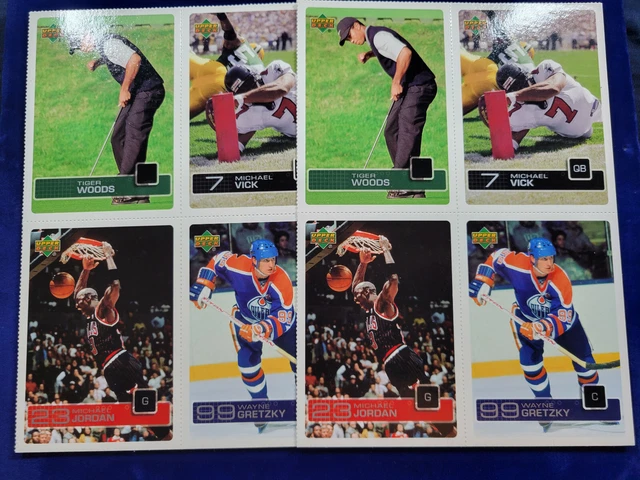 🌟(2) 2003 Upper Deck Magazine Promo Gretzky Michael Jordan Tiger Woods Vick