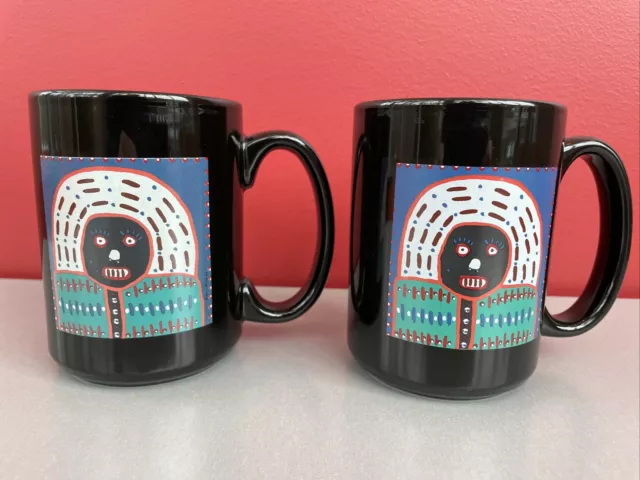 Two (2) International House Of Blues Foundation Coffee Mugs Featuring Art Show