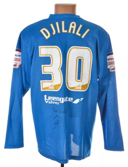 Chesterfield 2011/2013 Home Football Shirt Djilali #30 Match Worn Issue Signed