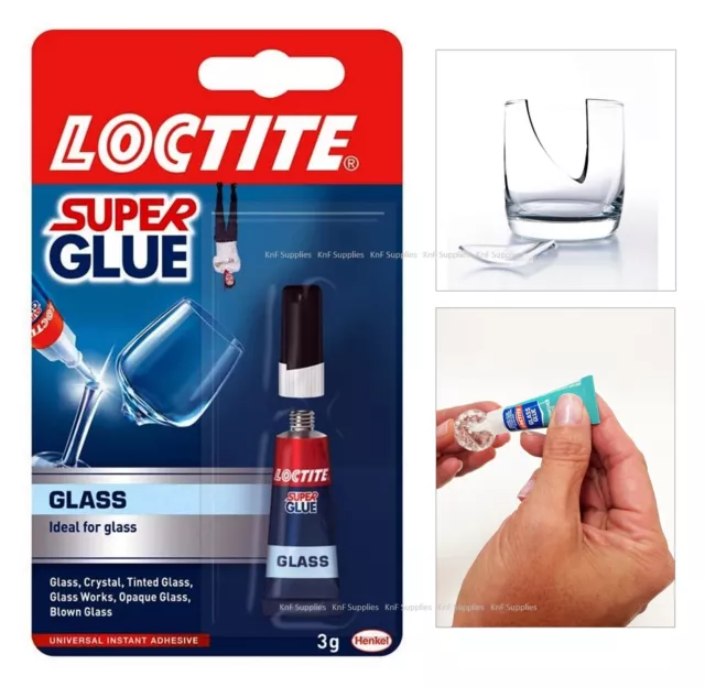 LOCTITE Glass Bond Adhesive Super Glue Super Clear Water Resistant