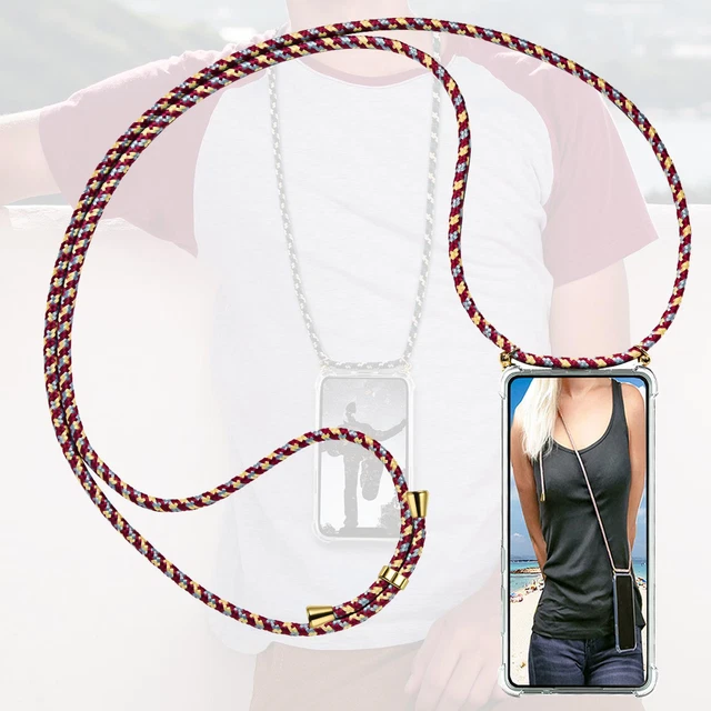 Étui de Protection Pour Samsung Galaxy A02s Corde Ruban Portable Chain Coque Sac