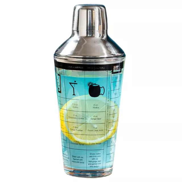 400ml Wine Shaker Leak-proof Wide Application Transparent Cocktail Shaker