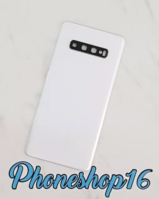 Original Samsung Galaxy S10+ PLUS SM-G975F Akkudeckel Deckel Backcover Weiß B