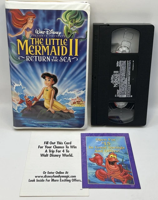 THE LITTLE MERMAID II Return to Sea VHS Disney Video Tape Inserts VTG ...