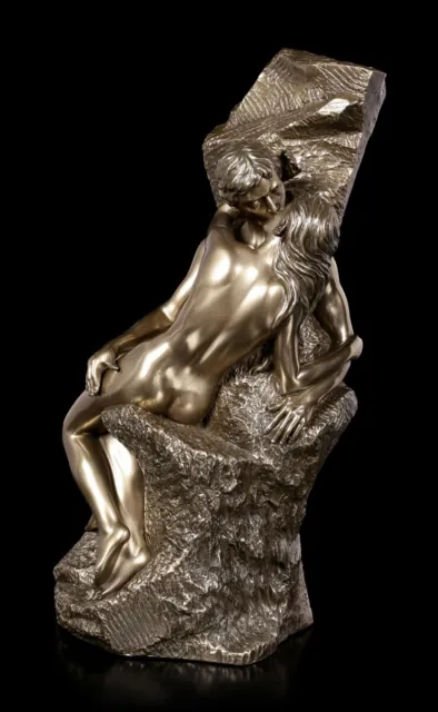 Il Bacio Di Rodin - Scultura Veronese Statua Decorazione Simil Bronzo 2