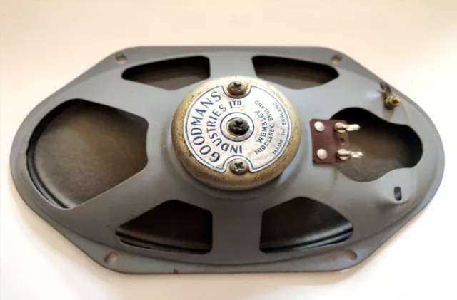 Goodmans Alnico Elliptical 10” 16 Ohm loud Speaker 50's Selmer guitar Valve amp