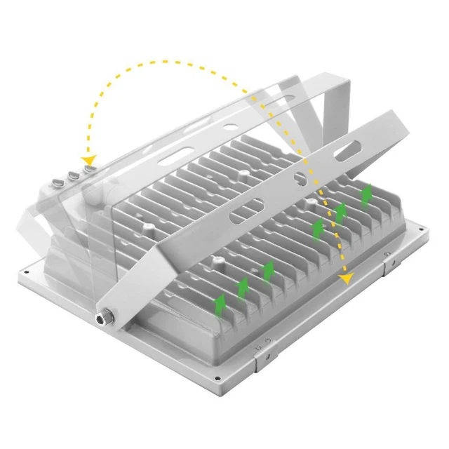 2xLED Fluter mit Bewegungsmelder 100W Flutlicht Außen Strahler Scheinwerfer IP65 9