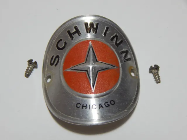Vintage Schwinn Super Sport Head Tube Badge Front Emblem