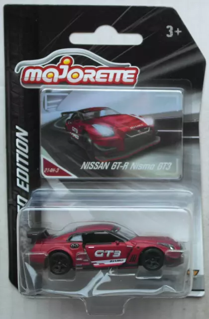 Majorette Limited Edition Nissan GT-R Nismo GT3 satinweinrot Neu/OVP Sportwagen