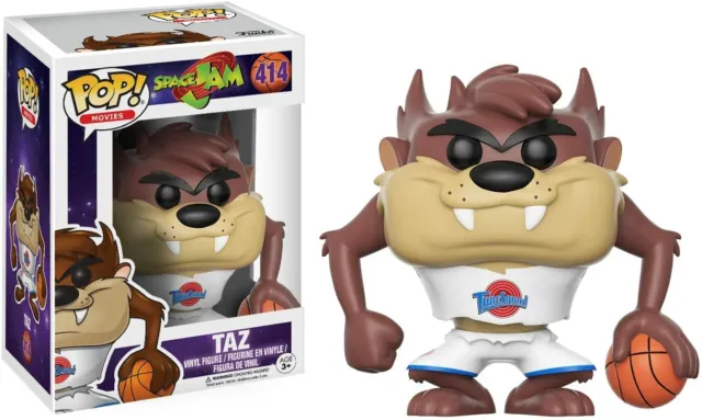 MINT Space Jam Taz with Basketball Funko Pop! Vinyl Figure #414 IN ECO CASE