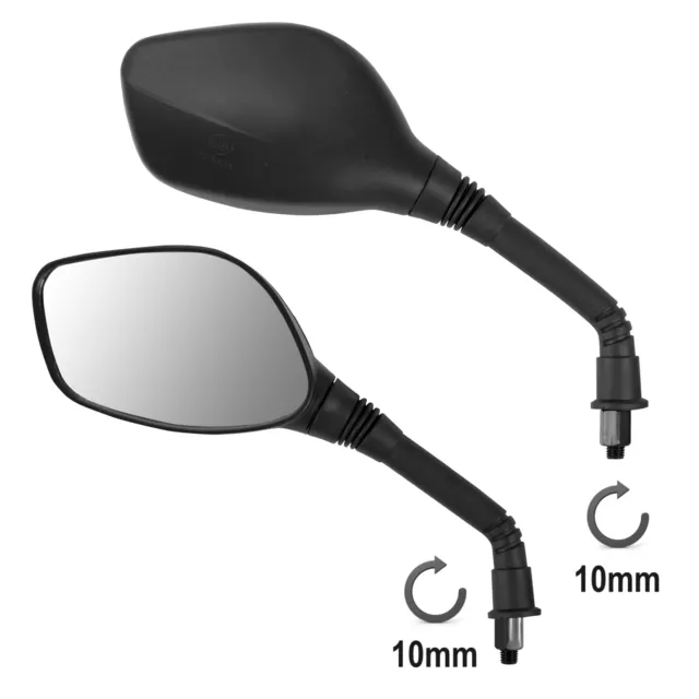 Pair Miroir Retroviseurs M10 Rearview Moto Scooter Atv Quad M10 A-Pro