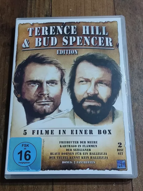 TERENCE HILL & Bud Spencer EDITION - 2DVD's - 5 Filme Box - FSK12