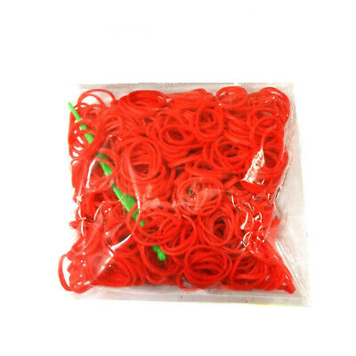 Bandas de telar bandas de goma banda de telar clips en S lotes color rojo