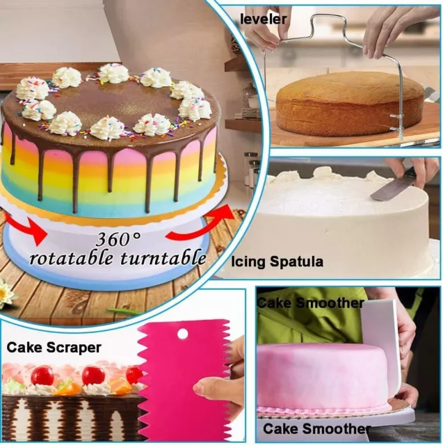 juego de repostería decoración para pasteles molde desmontable espátulas 3