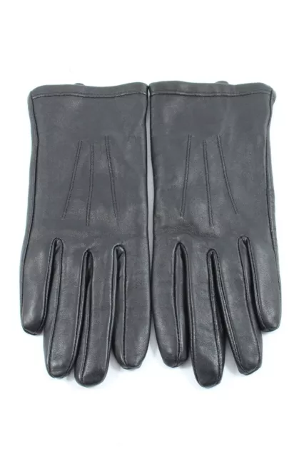 ATMOSPHERE Gants en cuir Dames T 7 noir style décontracté