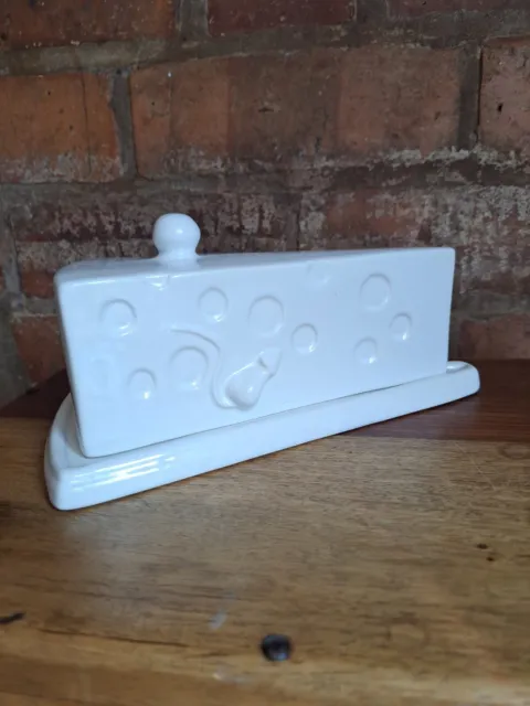 Vintage French Mouse Cheese Dish - Platter