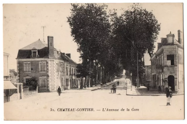 CPA 53 - CHATEAU GONTIER (Mayenne) - 32. L'Avenue de la Gare
