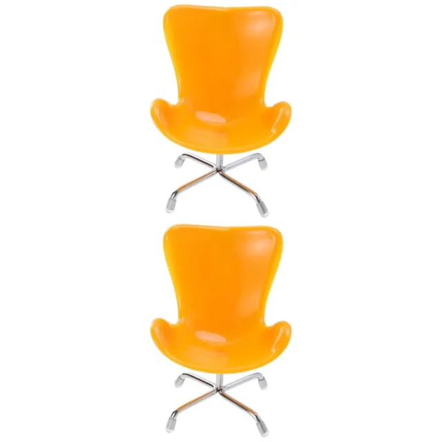 2 Pc Ei-Stuhl Mini-Stuhl-Spielzeug Puppenhausmöbel Hamsterspielzeug Sessel