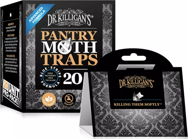 Dr. Killigan'S Premium Pantry Moth Traps with Pheromones Prime | Non-Toxic Stick