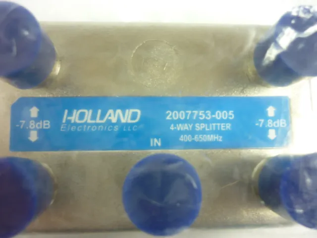 (30) Holland Electronics 4-Wege Splitter 400-650 Mhz 2007753-005 3
