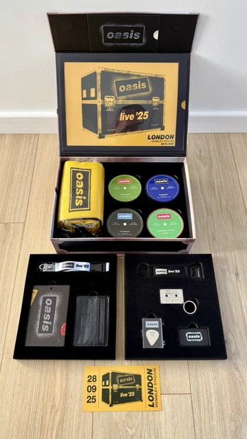 OASIS VIP MERCH BOX LAST EVER UK LIVE '25 GIG, WEMBLEY 28th SEP