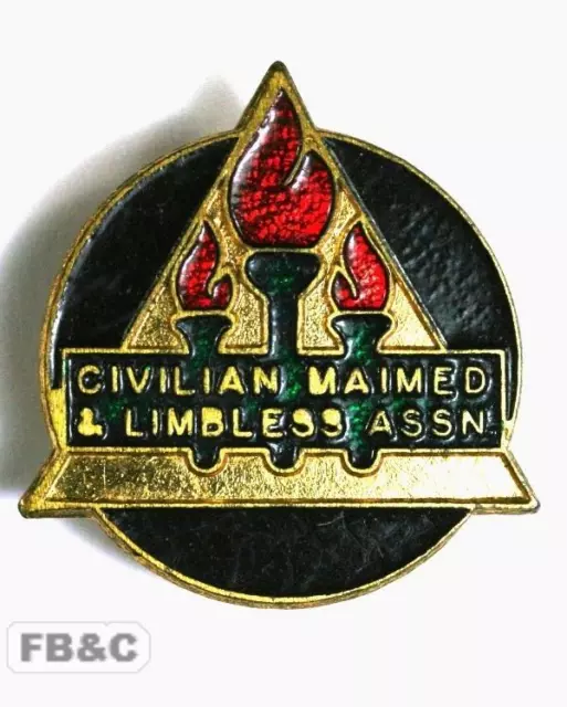 c1960s Civilian Maimed & Limbless Association Badge