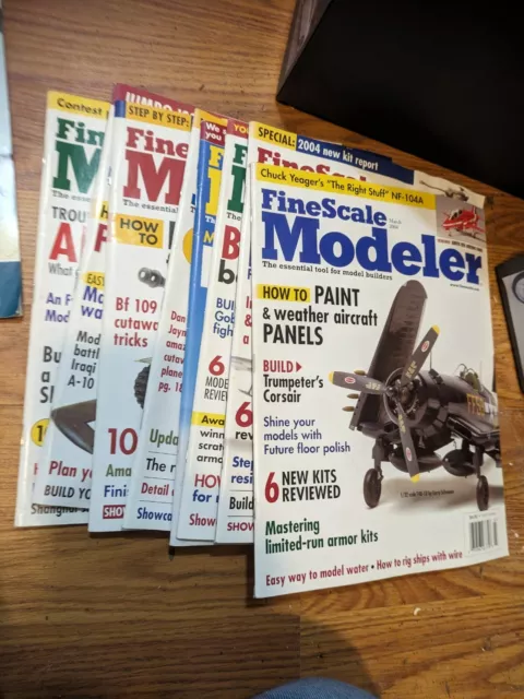 FINE SCALE MODELER MAGAZINE 2004 (Lot Of 8 Magazines From)